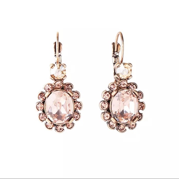 Jewelry - Glamour Gold Crystal Drop Earrings